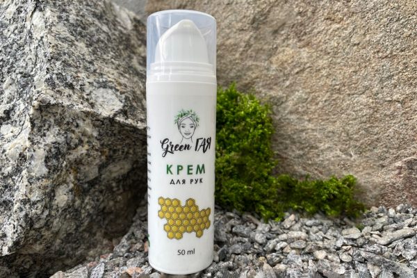Натуральний крем для рук з бджолиним воском Green ГАЯ натуральна косметика